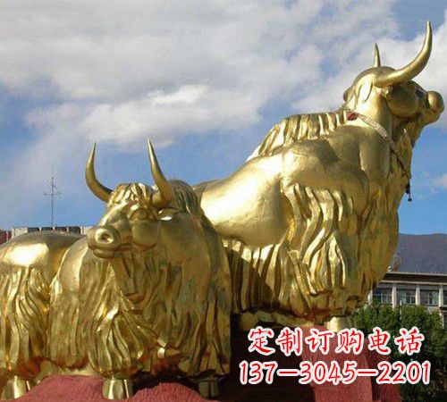 天津牦牛铜雕,传承西藏文化的质朴美感
