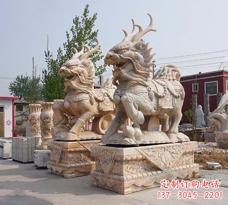 天津麒麟镇宅石雕塑,品质卓越,匠心之作