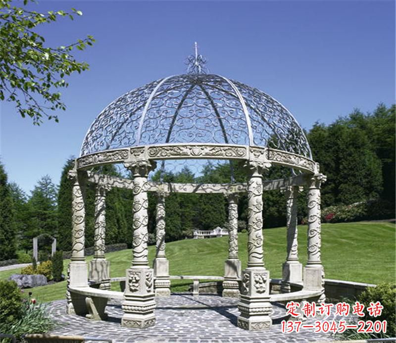 天津全新的青石大型景观凉亭雕塑
