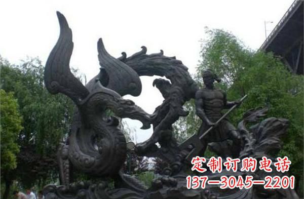 天津赛龙舟铜雕