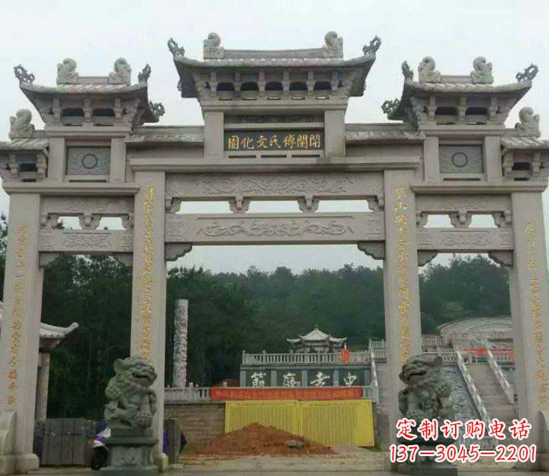 天津中领雕塑：顶级大理石牌坊石雕
