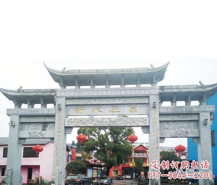 天津石牌坊雕塑——见证时刻的美好记忆