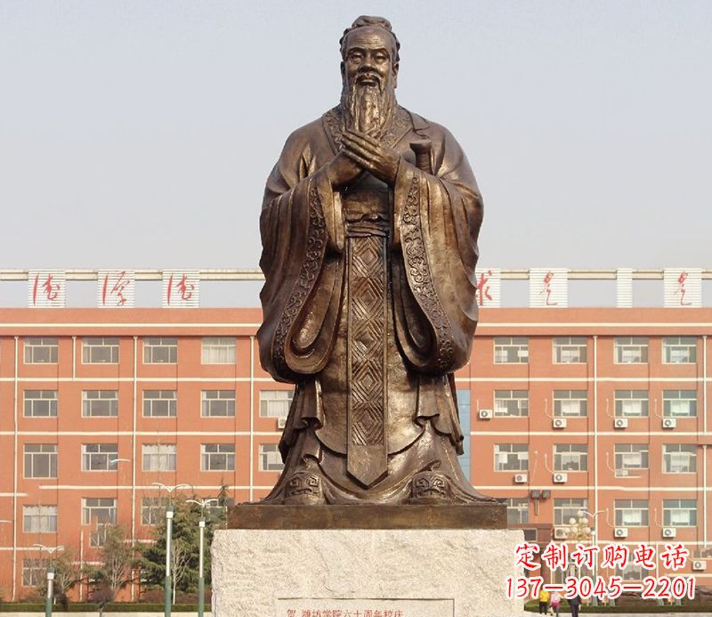 天津传承孔子雕塑，传播中华文化