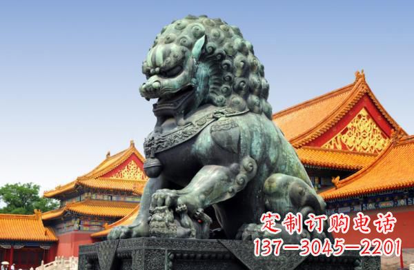 天津贵族气派，古典青铜狮子雕塑