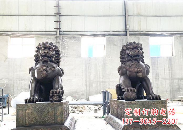 天津中领雕塑专业生产高端铜狮子雕塑。狮子雕塑…