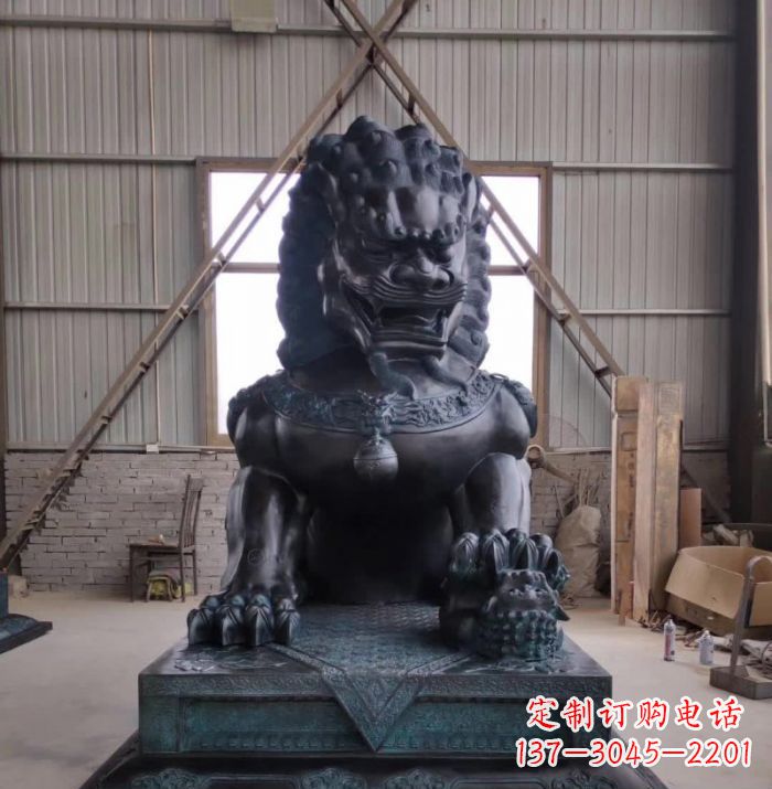 天津中领雕塑狮子铜雕塑，壮丽展现王者之气！