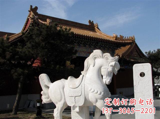 天津石雕小马