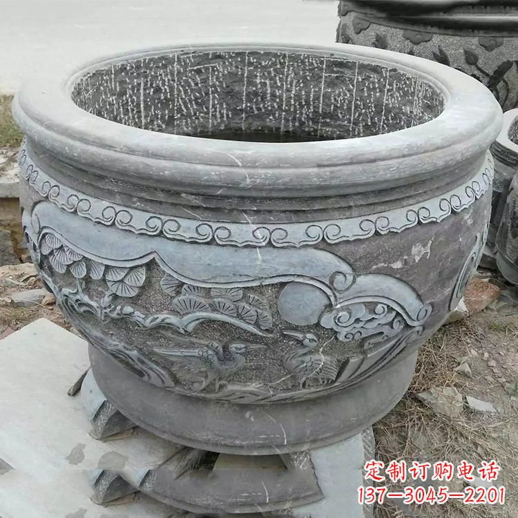天津石刻园林鱼缸