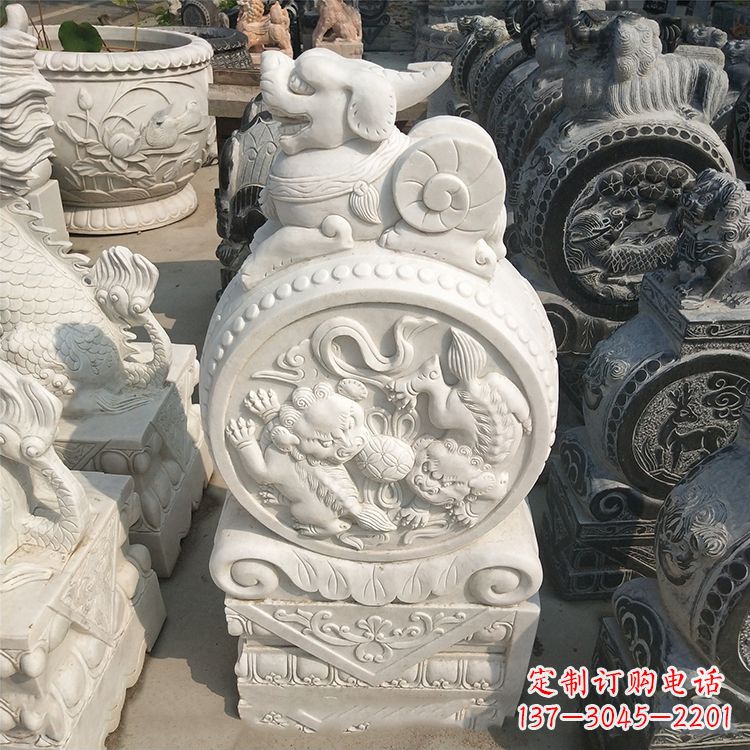 天津石门墩石雕