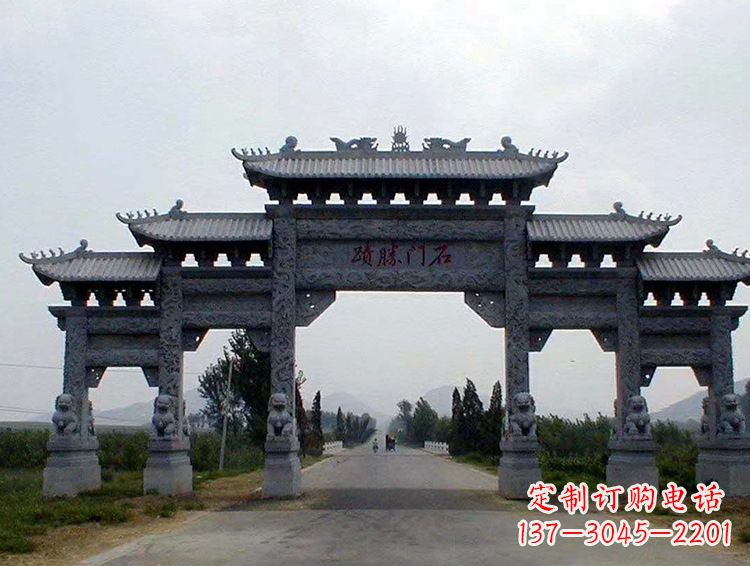 天津石牌坊 斗楼