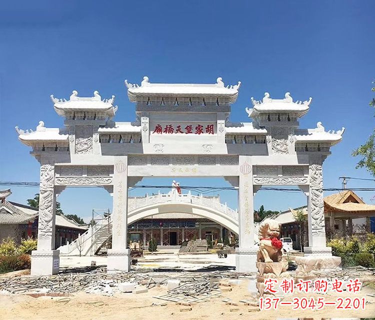 天津石牌坊的雕刻