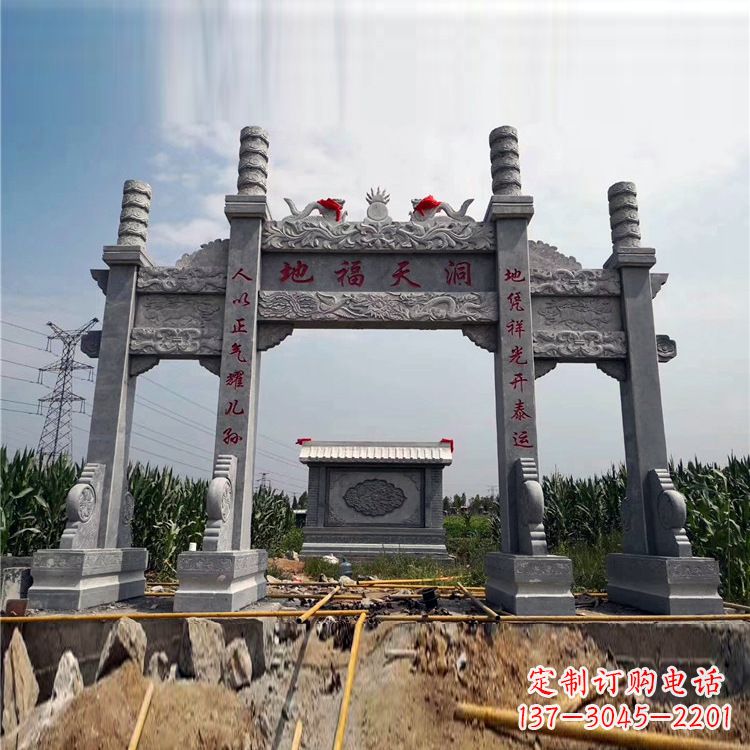 天津石牌楼石雕