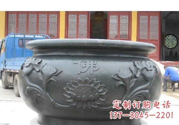 天津水缸寺庙铜雕 (2)