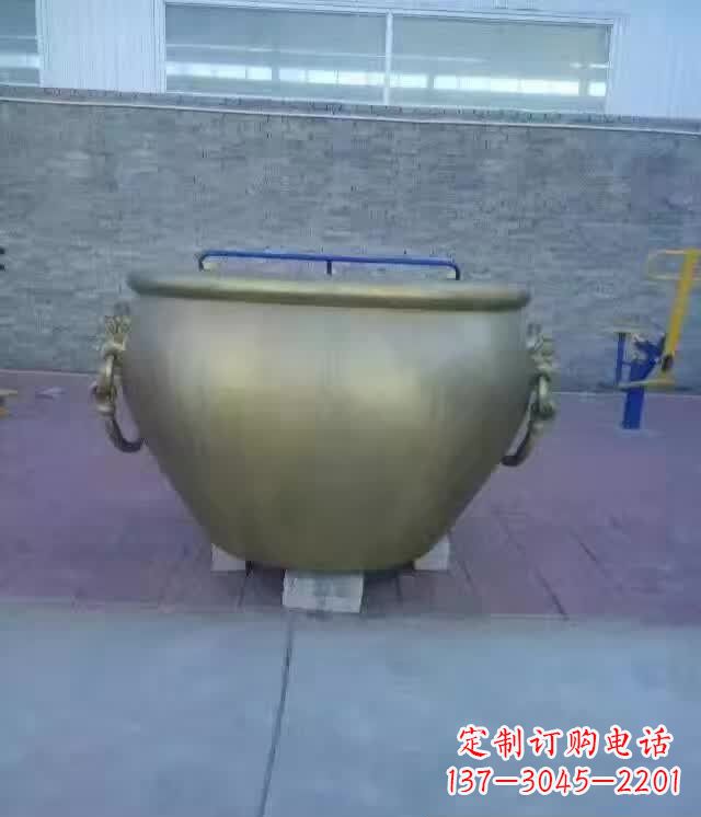 天津水缸铜雕塑