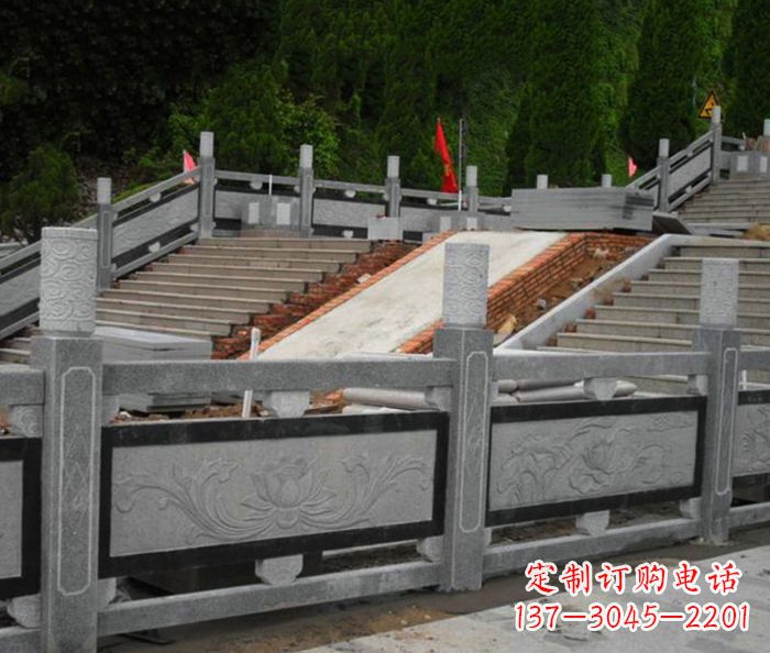 天津寺庙景观仿古石栏板 (2)