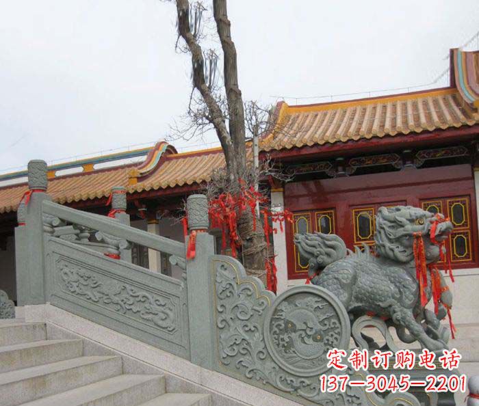 天津寺庙景观仿古石栏板