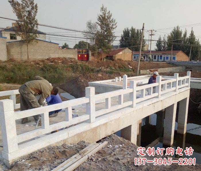 天津寺庙景观汉白玉栏板石雕
