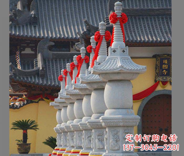 天津寺庙景观舍利塔石雕