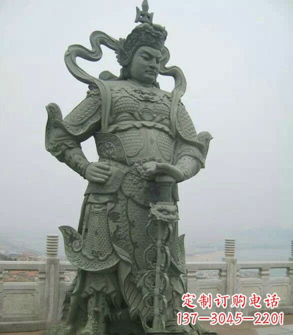 天津寺庙韦陀菩萨石雕
