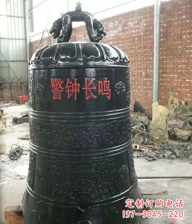 天津寺庙铸铜钟铜雕 (4)