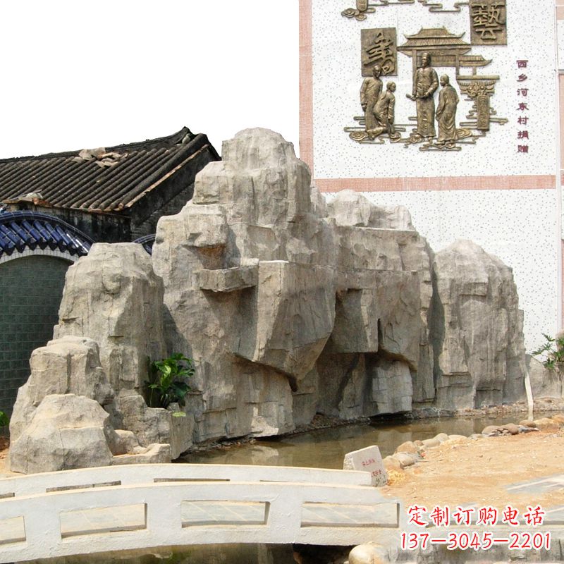天津塑石假山雕塑