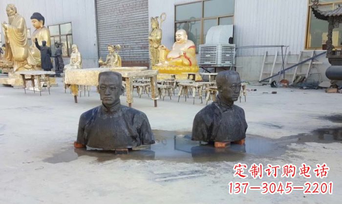天津陶行知半身像铜雕