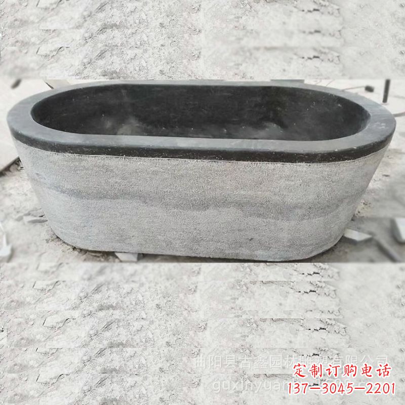 天津庭院养鱼石雕水槽