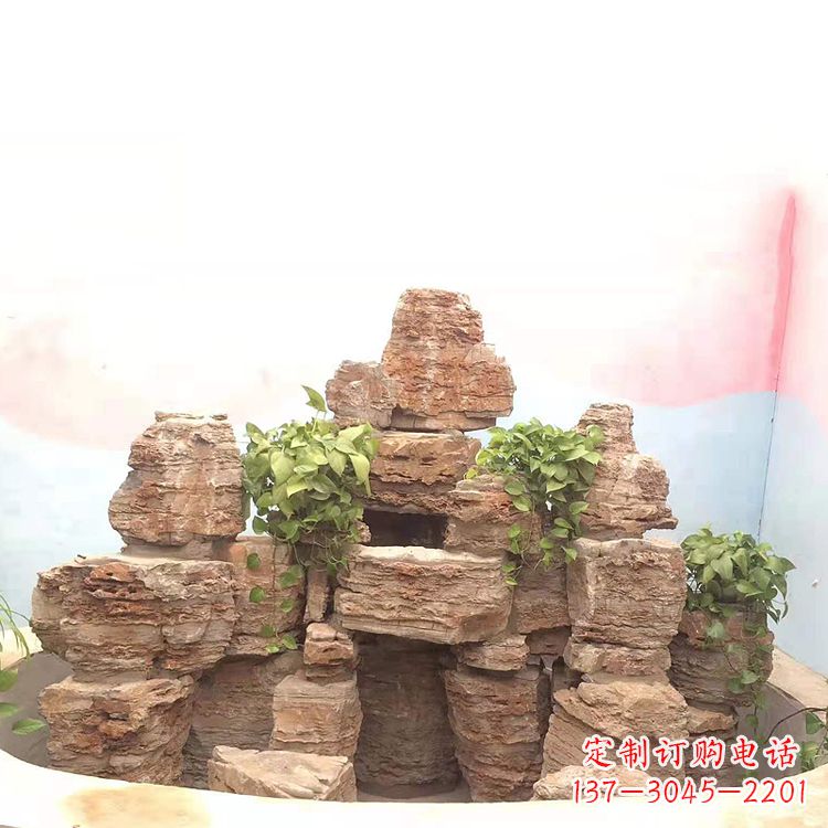 天津庭院园林假山鱼池