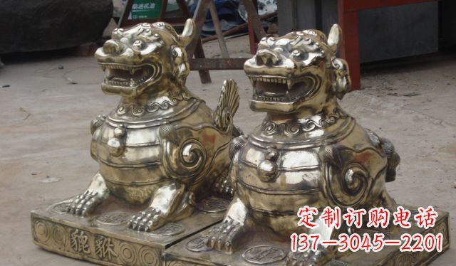 天津庭院招财貔貅动物铜雕