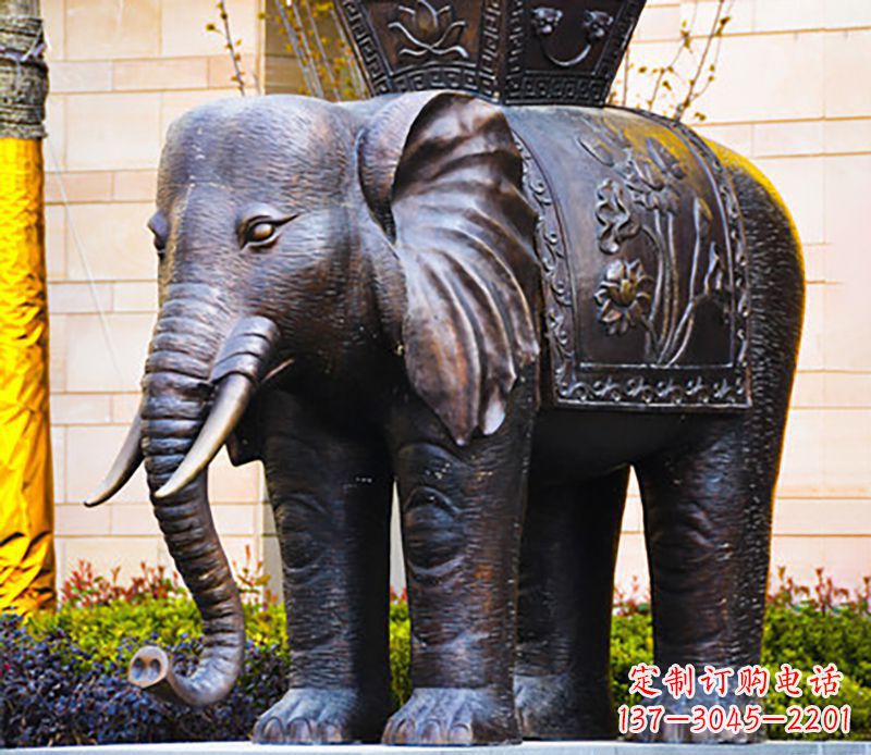天津铜雕大象