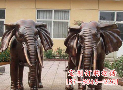 天津铜雕大象222