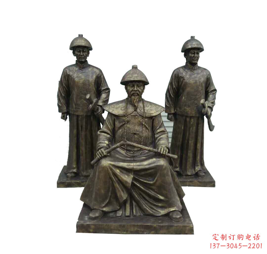 天津铜雕古代名人林则徐