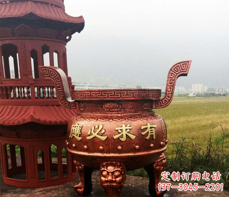 天津铜雕景观香炉