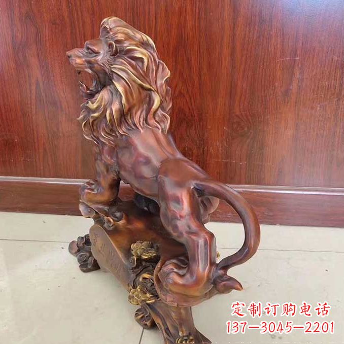 天津铜雕狮子动物雕塑摆件