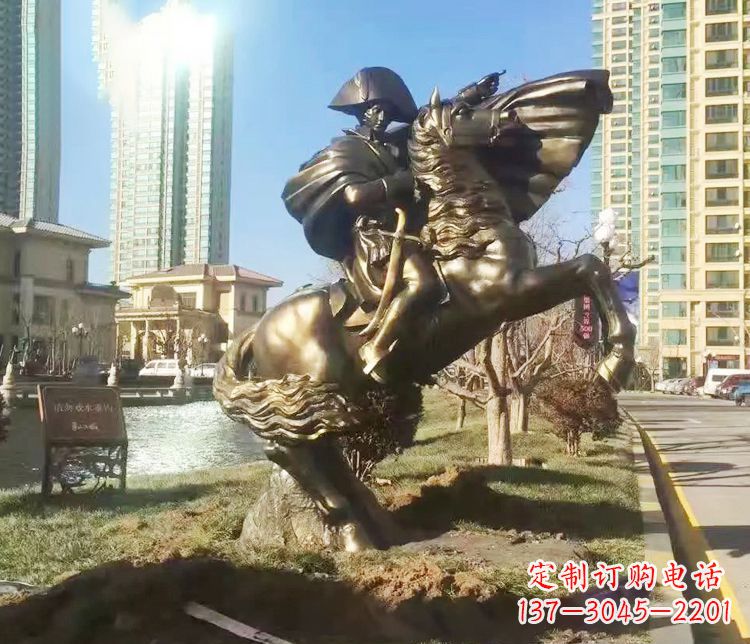 天津铜雕西方骑马雕塑人物