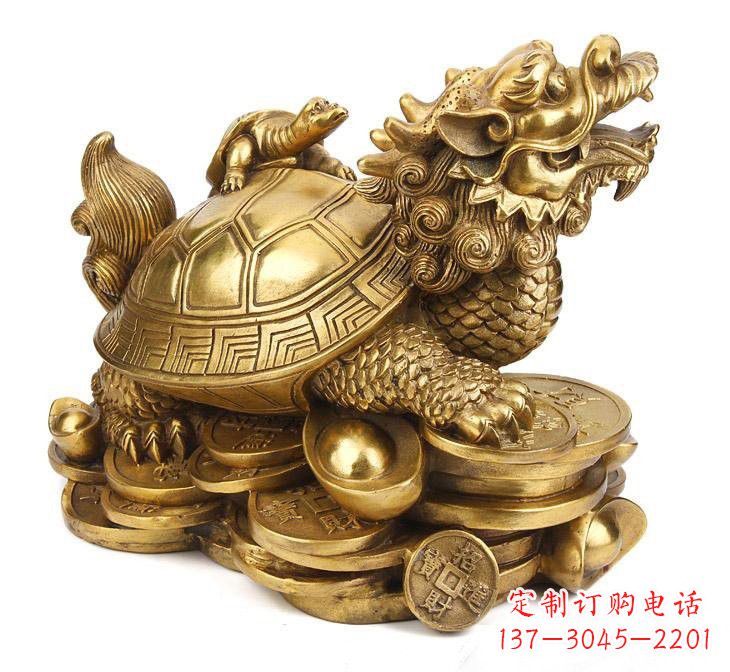 天津铜雕招财龙龟
