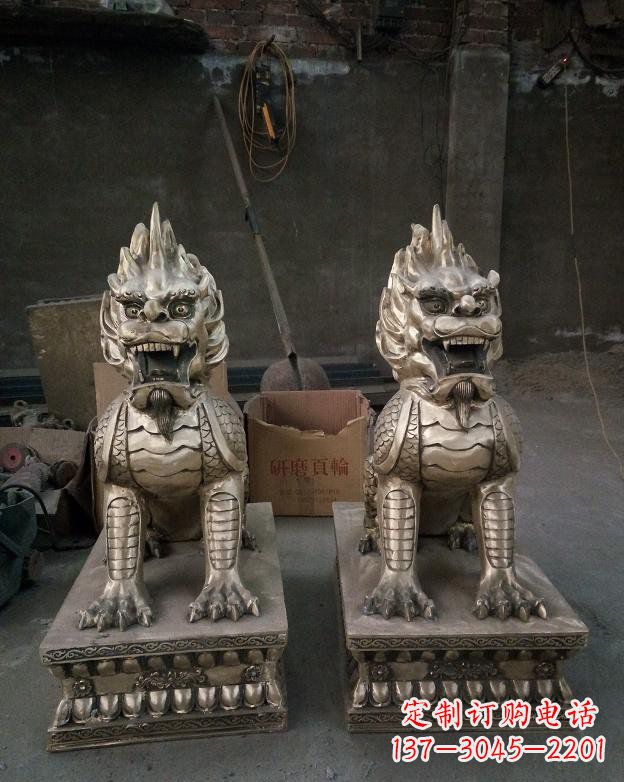 天津铜雕镇宅麒麟