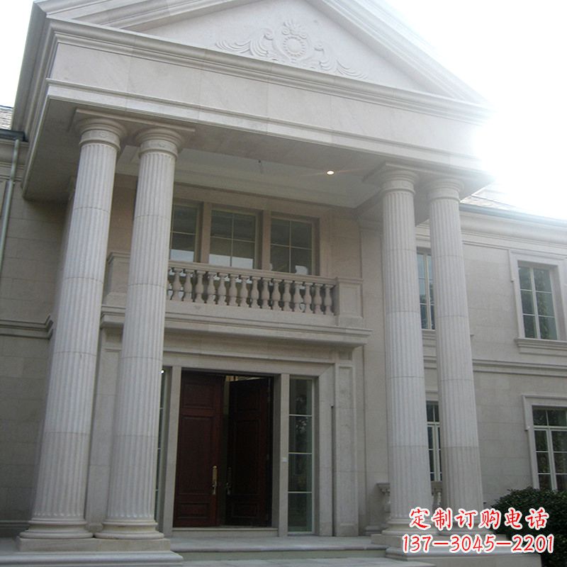 天津外墙罗马柱石雕
