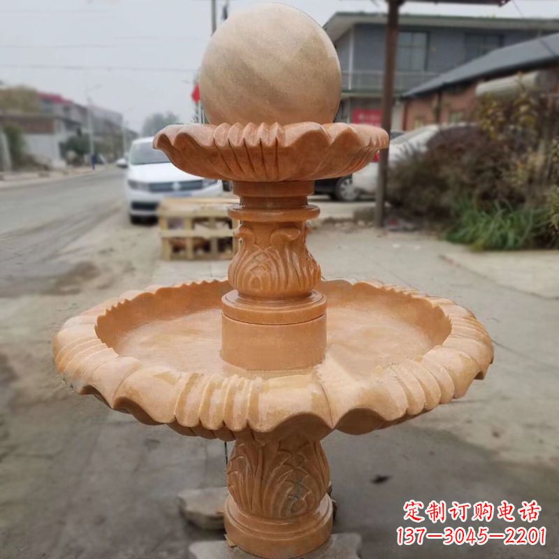 天津晚霞红风水球