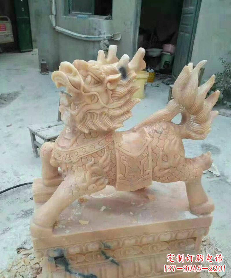天津晚霞红麒麟雕塑112