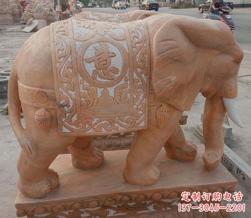 天津晚霞红如意动物大象