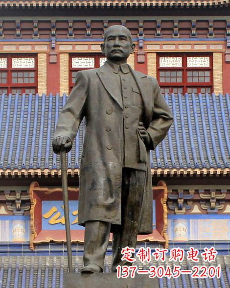 天津伟人孙中山先生铜雕像