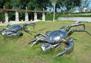 天津精美不锈钢螃蟹雕塑
