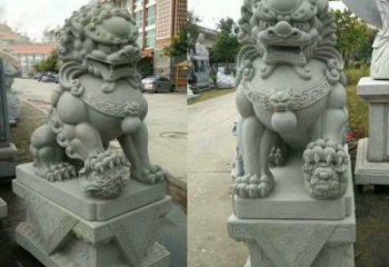 天津大理石狮子石雕——雕塑定制中的艺术精品