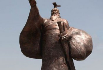 天津秦始皇铜雕精美塑像，让历史回溯至您身边