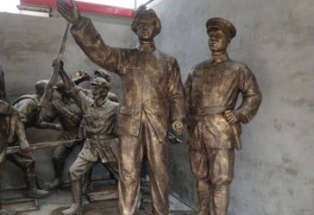 天津青年时期毛主席铜雕，纪念未来的英雄