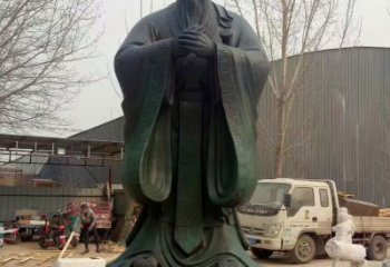 天津青铜孔子雕塑，传承中华优秀文化