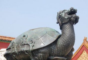天津青铜龙雕塑，象征传统文化之美