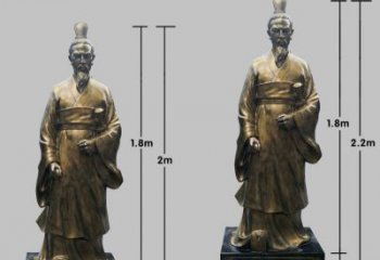 天津民族英雄屈原铜雕塑