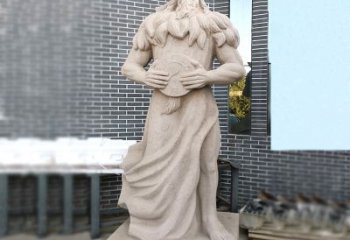 天津手工雕刻伏羲石雕塑像